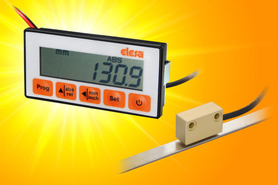 High accuracy non-contact magnetic measuring position indicator from Elesa UK High accuracy non-contact magnetic measuring position indicator from Elesa UK